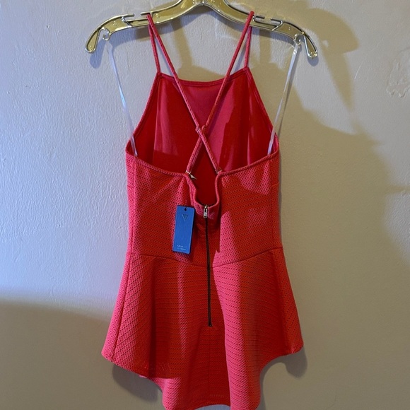 Guess Pink Peplum Blouse - Picture 2 of 3